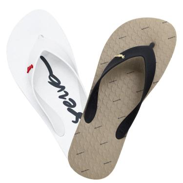 Imagem de Kit 2 Chinelo Masculino Reserva Go RSV Borracha Premium Original 750040648 Cor:;Tamanho:39-40-Masculino