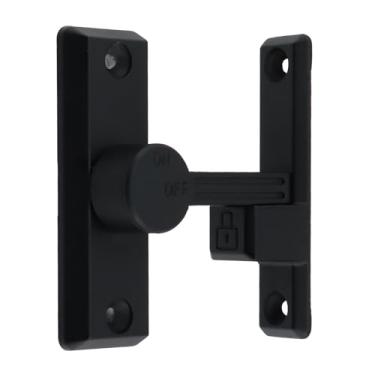 Imagem de Woogim Trava dobrável 90/180 graus abertura esquerda/direita, fechadura de porta de parafuso de liga de zinco, trava deslizante para banheiro, jardim, quarto, armário, ferragens de segurança de porta