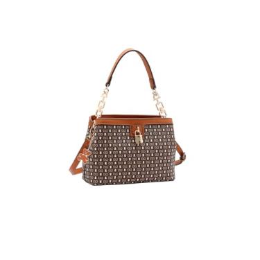 Imagem de Bolsa Chenson 3485368 Café – Monograma Baby Urso, Cadeado Decorativo e 3 Divisórias