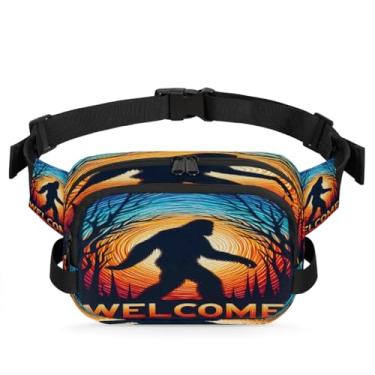 Imagem de Pochete preta para mulheres e homens com alça ajustável, bolsa transversal, bolsa de peito, bolsa tiracolo, Cor 3