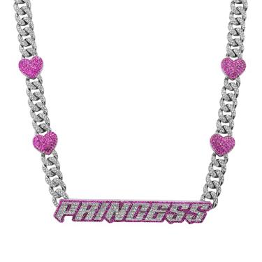 Imagem de Colar feminino de lariat gelado – Corrente com pingente ajustável em forma de Y com pedras brilhantes, 18-Inches, Metal, Zircônia cúbica