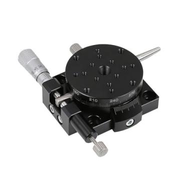 Imagem de Tipo de precisão do eixo R plataforma giratória manual deslizante RSP40-L rolamento de precisão de estágio de 360 ​​graus Carga de estágio linear 9,8N 40 mm