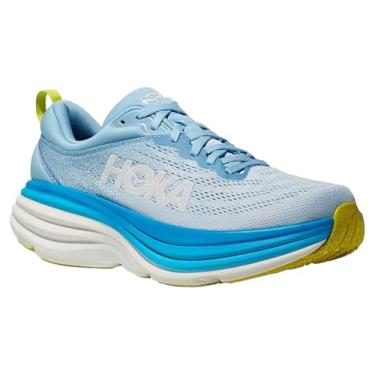 Imagem de HOKA Bondi 8 Max Tênis masculino acolchoado, Azul arejado/azul diva, 42