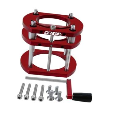 Imagem de Generic de elevação para mesa de tupia, placa de inserção para mesa de tupia, ferramenta de carpintaria para de trabalho em madeira, máquina, Vermelho