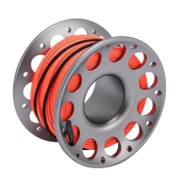 Imagem de Serounder Carretel de Carretel de Dedo de 98,43 Pés, Equipamento de Mergulho Resistente, Uso Multifuncional para Entusiastas do Mergulho, Aço Inoxidável (#5)