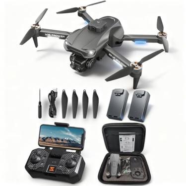 Imagem de TODAMU Drone 4K com Câmera HD, Quadricóptero FPV Cinza e Preto, Desvio de Obstáculos 360°, Motor Brushless, Retorno Automático, Gimbal Anti-vibração, Controle Remoto, para Iniciantes e Adultos