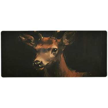 Imagem de Mouse pad vintage preto para jogos com controle de precisão, mouse pad completo, 90 x 39,9 cm, mouse pad para PC