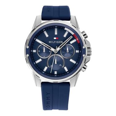 Imagem de Tommy Hilfiger Relógio masculino Mason, analógico, Azul-marinho, alça