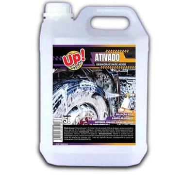 Imagem de Ativado Desincrustante Ácido Limpeza Profunda Automotiva 5 L, Limpa Motor, Baú, Chassi, Rodas e Alumínio