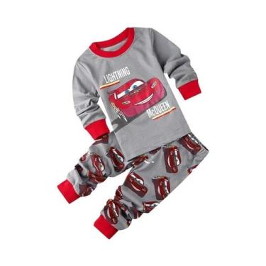 Imagem de Conjunto De Pijamas De Carros McQueen Para Meninos, Pijamas De Algodão
