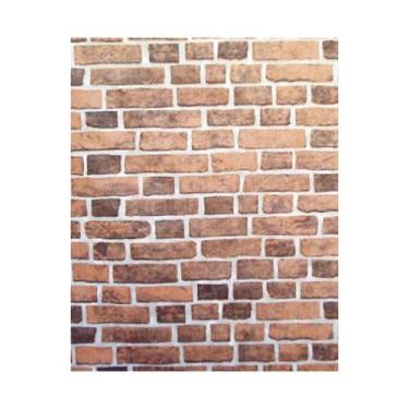 Imagem de TNT Tijolinho 5 Metros Cenário Festa Painel Decorativa - CRG Festas