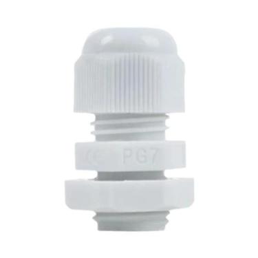 Imagem de Conector De Cabo De Nylon À Prova d'Água Branco E Preto Série PG IP68 