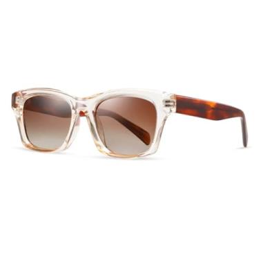 Imagem de Óculos de Sol Femininos Estilo Olho de Gato com Armação Metálica e Proteção UV400 (Champagne Tea)