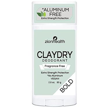 Imagem de Desodorante ClayDry Bold sem fragrância Zion Health 79 g Stick