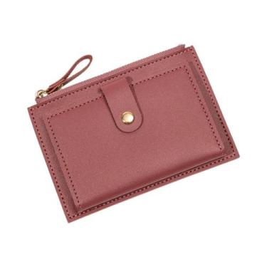 Imagem de Carteira Feminina Ultrafina E Leve Com Zíper, Portátil E Elegante Para