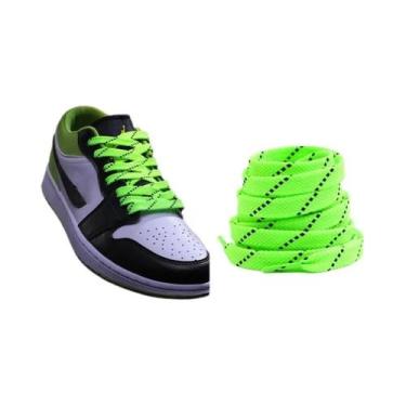 Imagem de Cadarços Elásticos De Cores Mistas Para Tênis AF1 AJ 100 120 140CM Cad