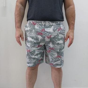 Imagem de Bermuda sarja floral cinza California Prime ref 340-Masculino