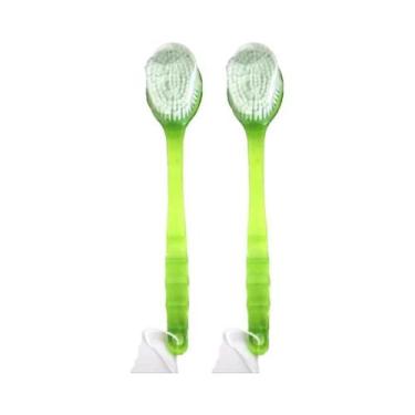 Imagem de Escova De Banho Com Cabo Longo E Cerdas Macias, Esfregão Para Costas, 