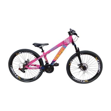 Imagem de Bicicleta 26 VikingX T25 21v Freio Hidraulico Pneu Aro 26 Balão Preto-Unissex