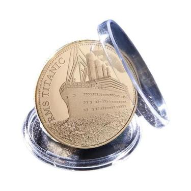 Imagem de Coleção de moedas Titanic Medalhão Moeda comemorativa sem moeda - NONE