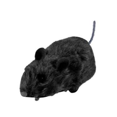 Imagem de Ratinho a Fricção Pegadinha Susto Gatos Art Brink, Preto