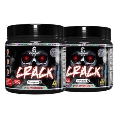 Imagem de Kit 2x Pre Treino Crack Yellow Madness 300g - Demons Lab-Unissex