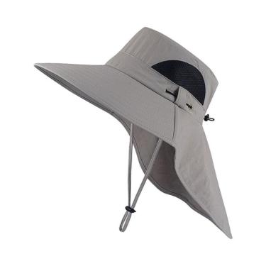 Imagem de Chapéu Boné Pescador Australiano Respirável Ajustável UPF50+ Pesca Trilha Camping-Unissex