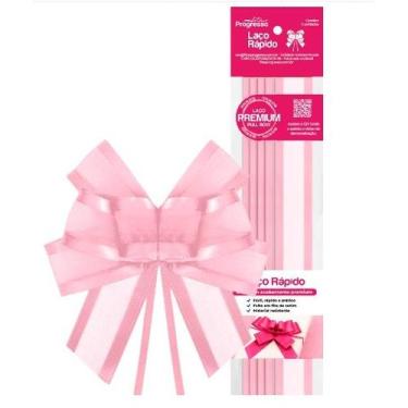 Imagem de Laço rápido de voal 22mm 5 unid cor 310 rosa bebê - lrz005 - FITAS PRO