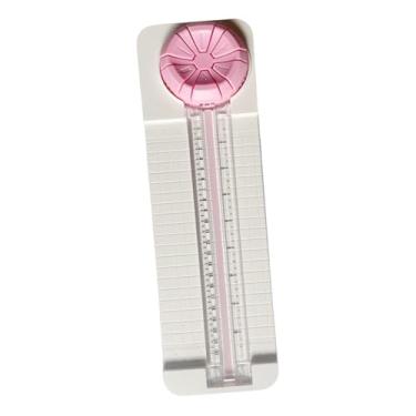 Imagem de MotiveTech Cortador de papel 6 em 1, ferramenta para scrapbooking, artesanato e corte de papel para projetos escolares, cupons, cartões de felicitação e projetos, Rosa