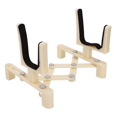 Imagem de Violino dobrável suporte leve resistente dobrável violino suporte de exibição para casa música sala aula abs metal (Bege)