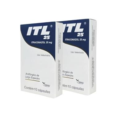 Imagem de 2 Itl Itraconazol 25mg Antifúngico Cães E Gatos Cepav Kit