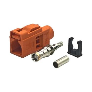 Imagem de Adaptador Conector Crimp Fakra Fêmea Para Antena De Rádio FM GPS Mascu