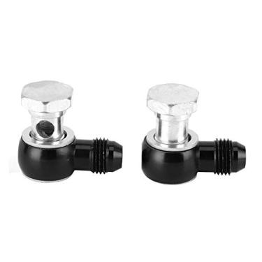 Imagem de aqxreight Conector de Acessórios Banjo Adaptador de Resfriador de óleo de 90 Graus para Transmissão 4L80E 1997-2010 350 400 700R4 4L60E Substituição de Acessório de Carro de Construção de Ferro (B)