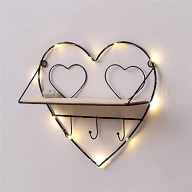 Imagem de 5sssallefaa Roupa para pendurar na parede decoração de varanda moldura livre perfurador chave gancho porta guarda-chuva rack de armazenamento (cor: D, tamanho: D) (D C)