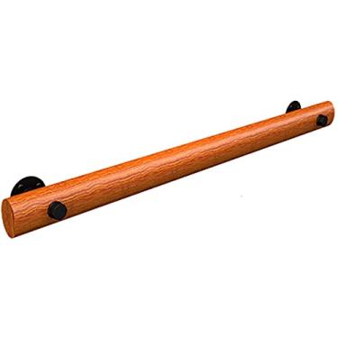 Imagem de HDVLXZLY Corrimão de madeira montado na parede para escadas internas, barra de apoio de segurança para idosos com deficiência, corrimão de escada antiderrapante), 2,6 m (8,5 pés)