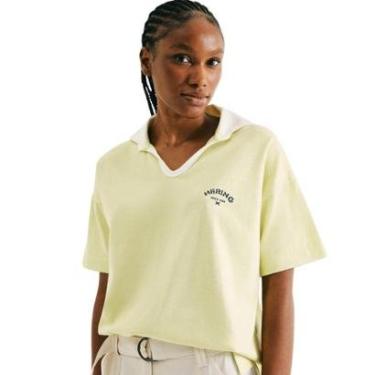 Imagem de Camisa Polo Hering Feminina Oversized em malha Binada-Feminino