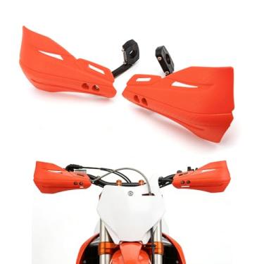 Imagem de Protetor de mão para guidão de motocicleta 22 28 mm para Dirt Bike Motorcycle MX Supermoto Racing ATV Motocross Protetores de mão (laranja)