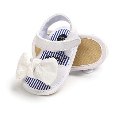 Imagem de Sandálias de verão para meninos e meninas, sola macia, sapatos de praia, primeiros passos, 20g06white, 12-18 Months Infant