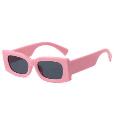 Imagem de Óculos de Sol Feminino Jelly Color Wide Leg Gradient Leopard Print UV400 para Esportes ao Ar Livre, Corrida e Ciclismo, Rosa e Cinza