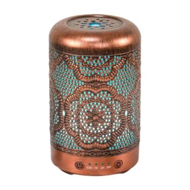 Imagem de Bothyi Difusor de óleos essenciais, umidificador de névoa fria portátil de 100ml, difusor de fragrâncias para casa e escritório, Cobre Vermelho