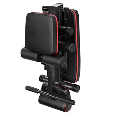 Imagem de AkosOL Cadeira romana dobrável, banco de hiperextensão, treinadores de exercícios para cintura/costas/membros superiores/quadril, capacidade máxima de 350 kg/770 lb, fácil de armazenar