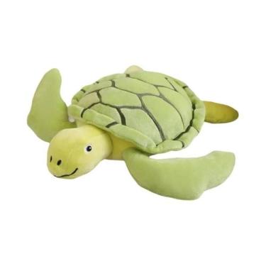 Imagem de Brinquedo De Pelúcia De Tartaruga Verde Cartoon, Almofada Macia Para C