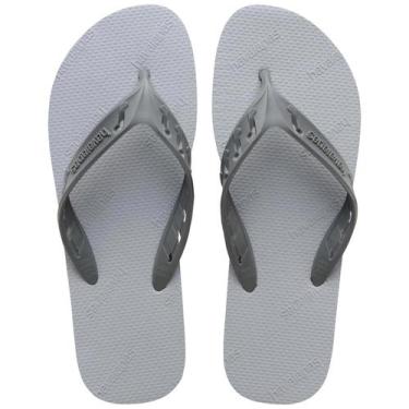 Imagem de Chinelo Masculino Havaianas Track Go, Cinza gelo, 41/42