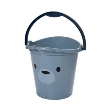 Imagem de Balde Plasutil Decora Bear Azul - Xodozinho