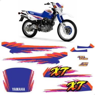 Imagem de SPORTINOX, Adesivos Para Yamaha Xt 600 1994/1996 Moto Branca Completo