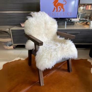 Imagem de Pelego Para Cadeiras Sofas Natural De Ovelha GG