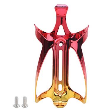 Imagem de SIWOTED Liga de Alumínio Mountain Bike Suporte para Garrafa de Água Gaiola Suporte de Retenção Segura (Ouro Vermelho)