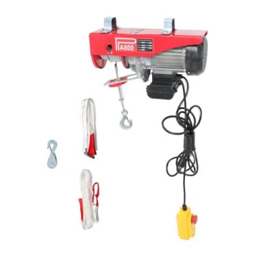 Imagem de findmall Guindaste elétrico de 798.3 kg 110V com guincho aéreo de controle remoto com cabo de aço para armazéns industriais, locais de construção, sistemas de levantamento de material