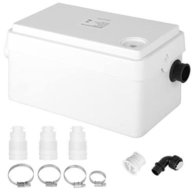 Imagem de Ekomx Bomba de cárter de esgoto Macerator com lâminas de impulsor, bomba de água de economia de energia 250W 110V de alta eficiência, bomba de suporte de cozinha de porão, bomba de tratamento de esgoto RV para lavanderia e pia