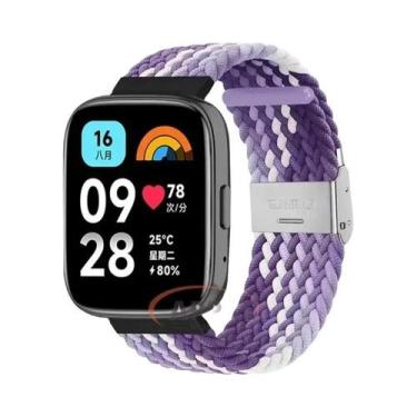 Imagem de Pulseira Elástica Trançada De 22mm Para Redmi Watch 3/5 Lite, Ajustáve